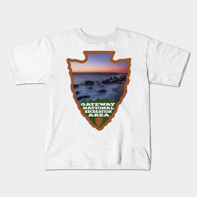 Gateway National Recreation Area photo arrowhead Kids T-Shirt by nylebuss